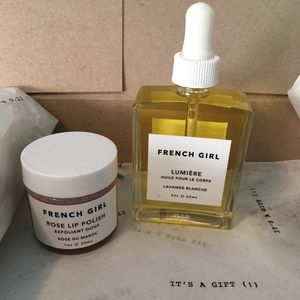French Girl (body oil & rose lip polish)